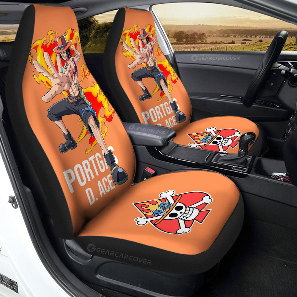 Portgas D. Ace Car Seat Covers Custom Car Accessories For Fans - Gearcarcover - 1