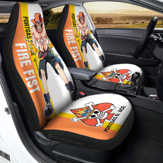 Portgas D. Ace Car Seat Covers Custom Car Accessories For Fans - Gearcarcover - 1
