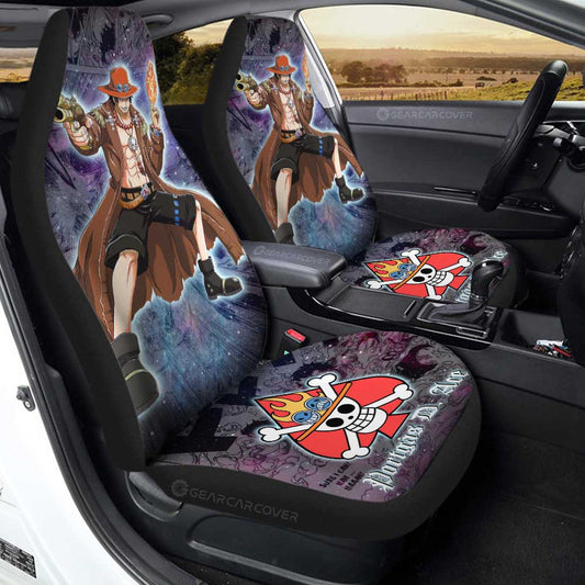 Portgas D. Ace Car Seat Covers Custom Car Accessories Manga Galaxy Style - Gearcarcover - 1