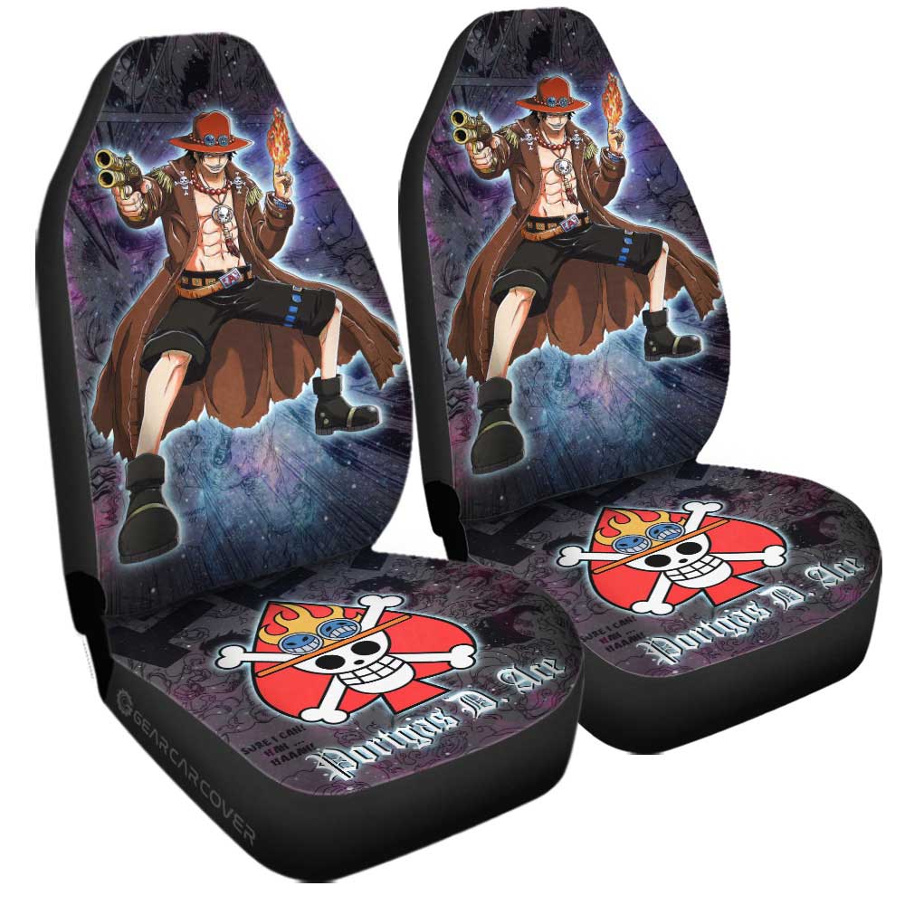 Portgas D. Ace Car Seat Covers Custom Galaxy Style Car Accessories - Gearcarcover - 3