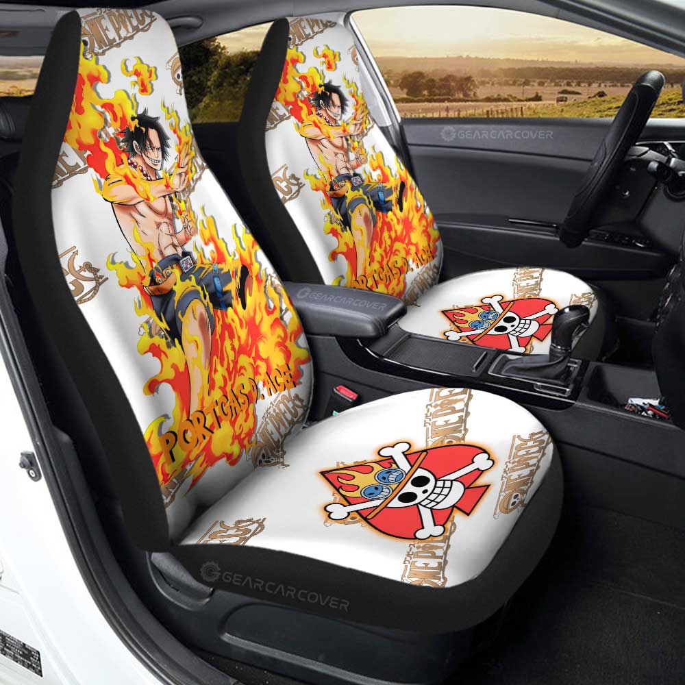 Portgas D. Ace Car Seat Covers Custom - Gearcarcover - 1