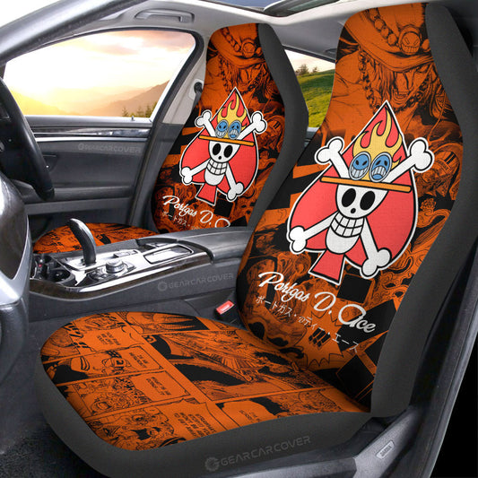 Portgas D. Ace Car Seat Covers Custom Manga For Fans Car Accessories - Gearcarcover - 2
