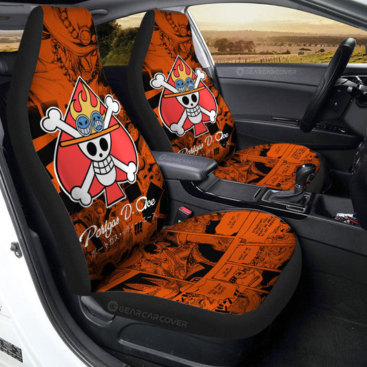 Portgas D. Ace Car Seat Covers Custom Manga For Fans Car Accessories - Gearcarcover - 1