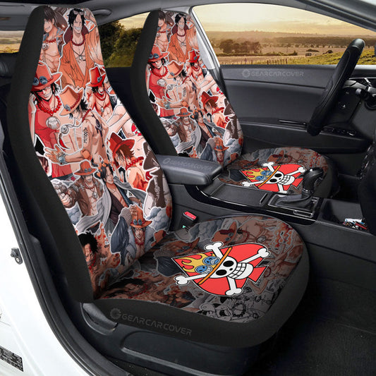 Portgas D. Ace Funny Car Seat Covers Custom Car Accessories For Fans - Gearcarcover - 1