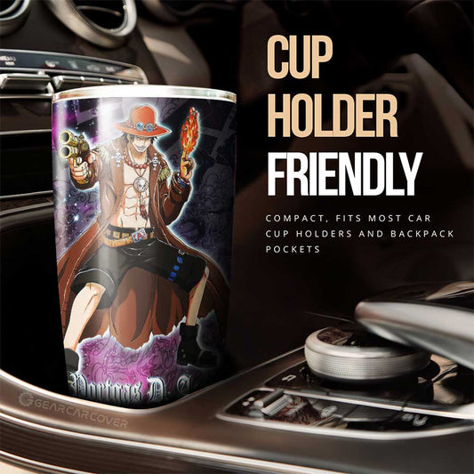 Portgas D. Ace Tumbler Cup Custom Car Accessories Manga Galaxy Style - Gearcarcover - 2