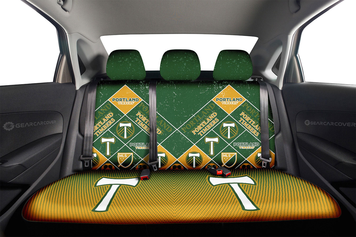 Portland Timbers Car Back Seat Covers Sporty Team Collection - Gearcarcover - 2