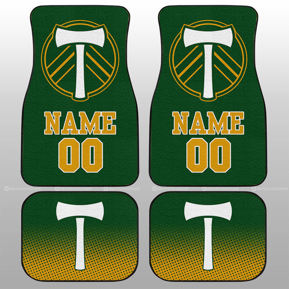 Portland Timbers Car Floor Mats Sporty Team Collection Personalized Name - Gearcarcover - 1