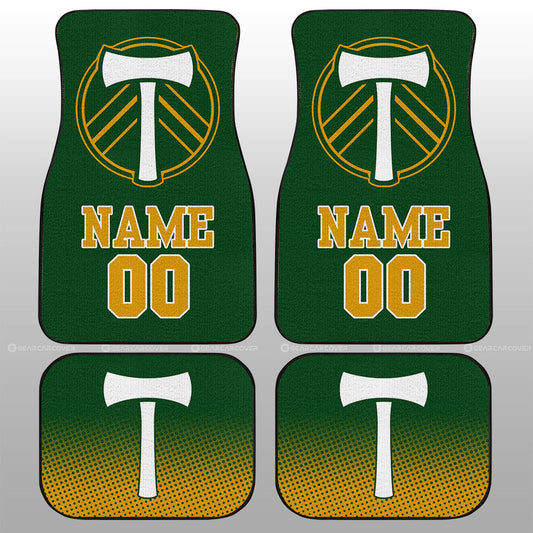 Portland Timbers Car Floor Mats Sporty Team Collection Personalized Name - Gearcarcover - 1