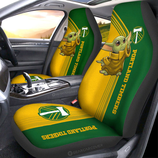 Portland Timbers Car Seat Covers Baby Yoda Car Accessories - Gearcarcover - 1