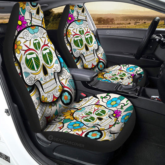 Portland Timbers Car Seat Covers Custom Sugar Skull Car Accessories - Gearcarcover - 2
