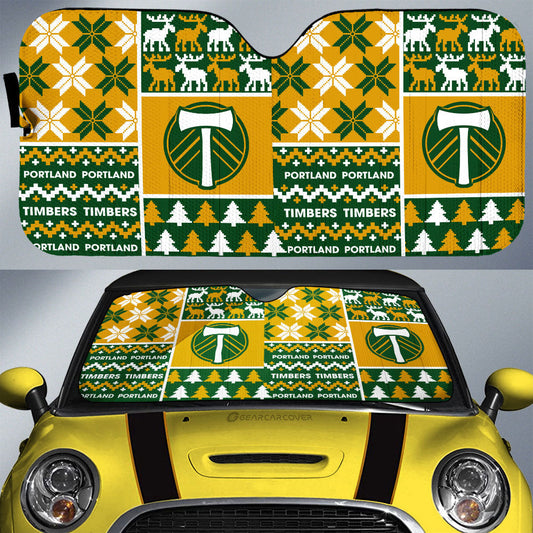 Portland Timbers Car Sunshade Custom Ugly Style Car Accessories - Gearcarcover - 1