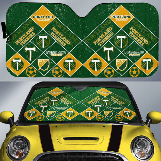Portland Timbers Car Sunshade Sporty Team Collection - Gearcarcover - 1