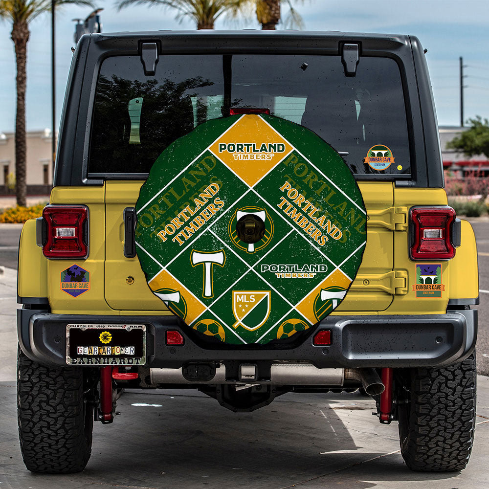 Portland Timbers Spare Tire Covers Camera Hole Sporty Team Collection - Gearcarcover - 2