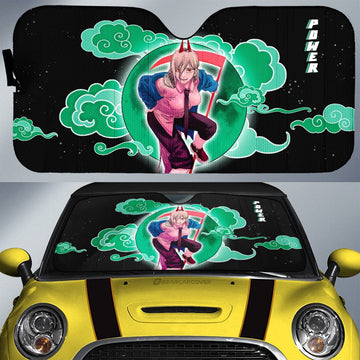 Power Car Sunshade Custom Chainsaw Man Anime - Gearcarcover - 1