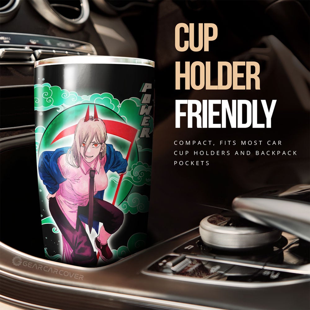 Power Tumbler Cup Custom Chainsaw Man Anime - Gearcarcover - 2