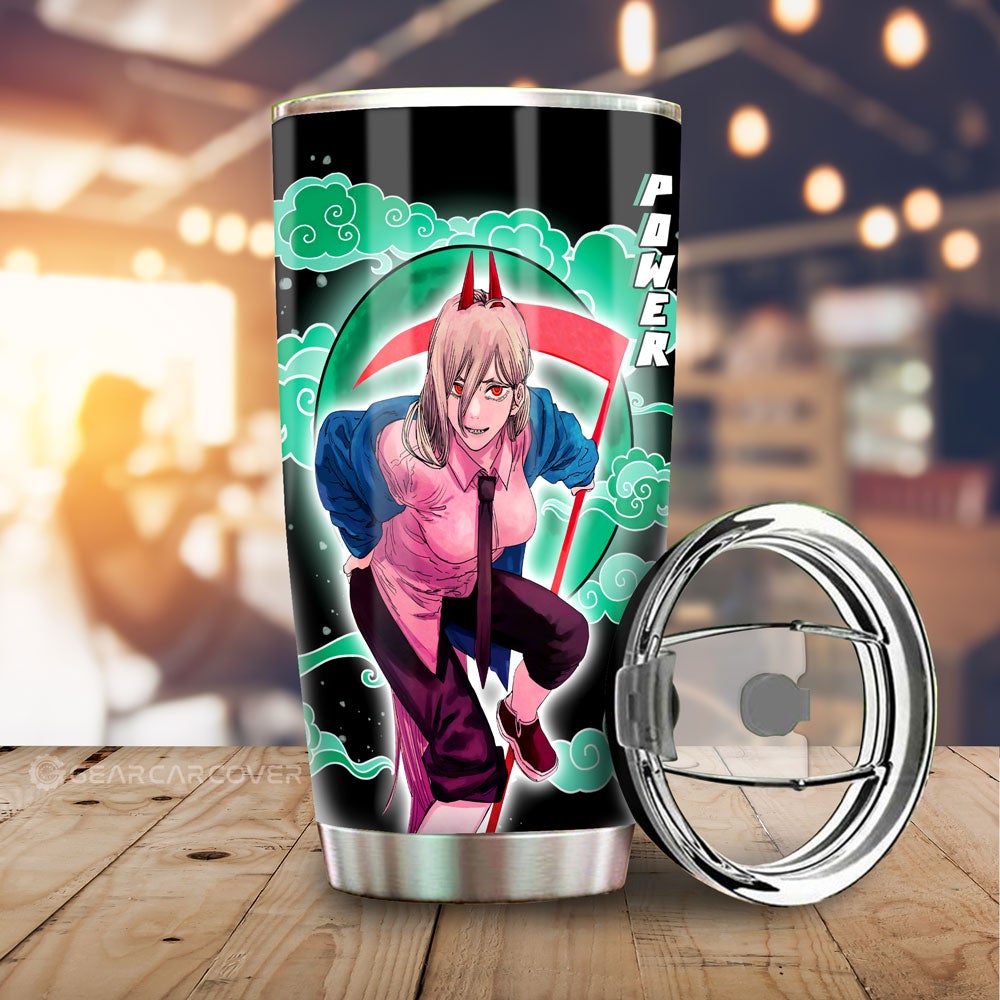 Power Tumbler Cup Custom Chainsaw Man Anime - Gearcarcover - 1