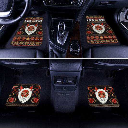 Princess Mononoke Mask Car Floor Mats Custom Car Accessories - Gearcarcover - 2