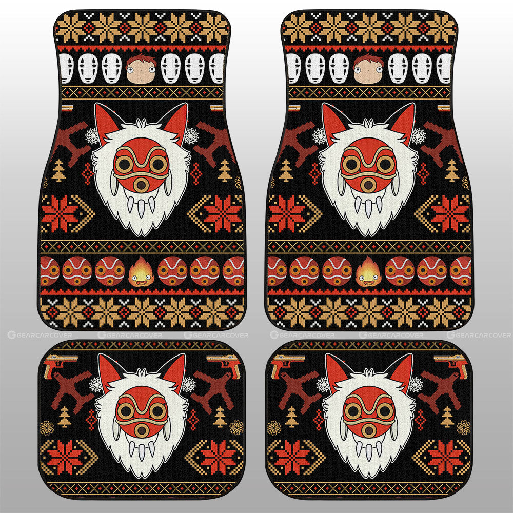Princess Mononoke Mask Car Floor Mats Custom Car Accessories - Gearcarcover - 1