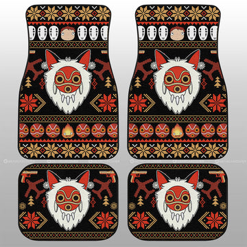 Princess Mononoke Mask Car Floor Mats Custom Car Accessories - Gearcarcover - 1