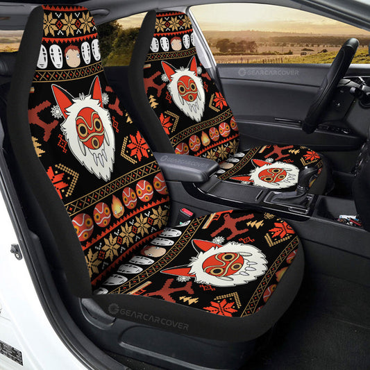 Princess Mononoke Mask Car Seat Covers Custom Car Accessories - Gearcarcover - 2
