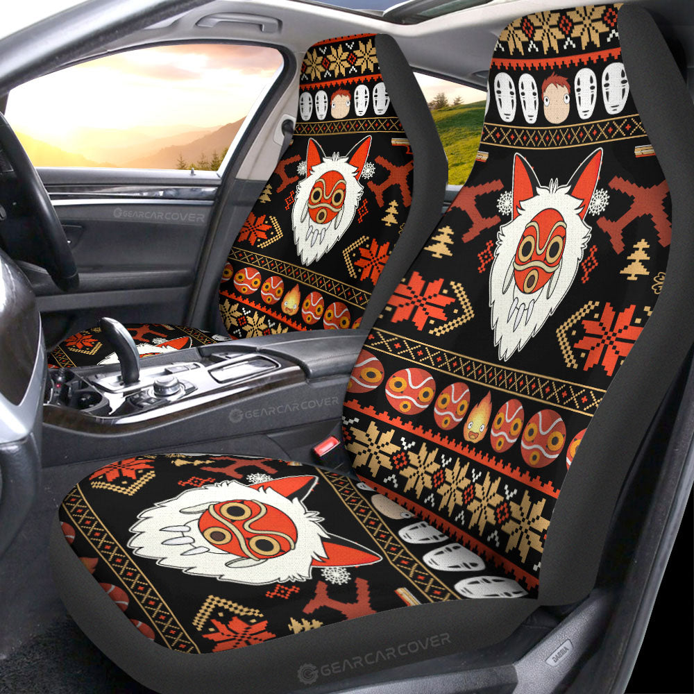 Princess Mononoke Mask Car Seat Covers Custom Car Accessories - Gearcarcover - 1
