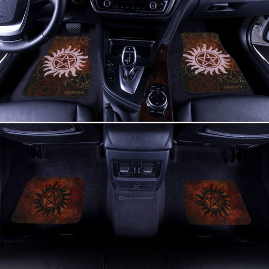Protection Tattoo Car Floor Mats Custom Supernatural Car Accessories - Gearcarcover - 2