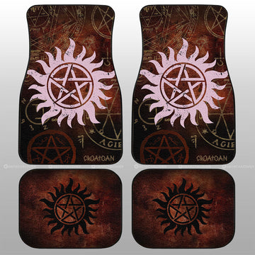 Protection Tattoo Car Floor Mats Custom Supernatural Car Accessories - Gearcarcover - 1