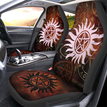 Protection Tattoo Car Seat Covers Custom Supernatural Car Accessories - Gearcarcover - 1