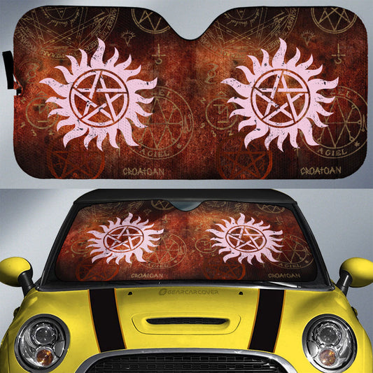 Protection Tattoo Car Sunshade Custom Supernatural Car Accessories - Gearcarcover - 1