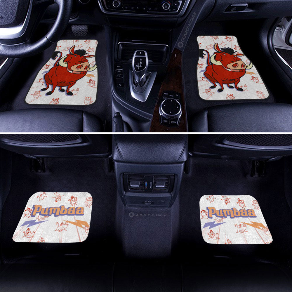Pumbaa Car Floor Mats Custom Cartoon Car Accessories - Gearcarcover - 2