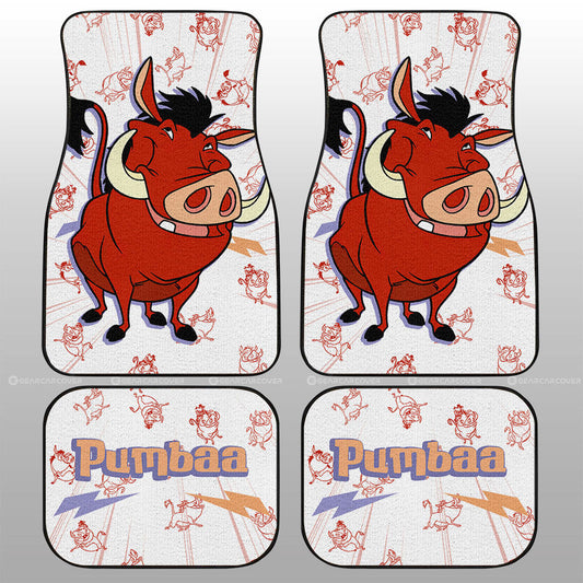 Pumbaa Car Floor Mats Custom Cartoon Car Accessories - Gearcarcover - 1