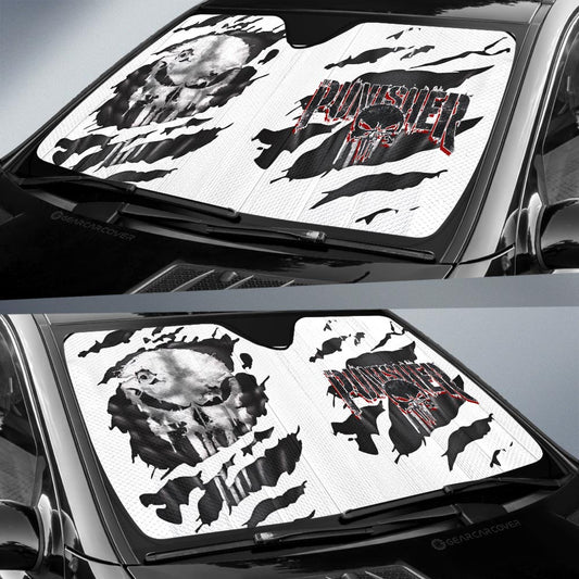 Punisher Car Sunshade Custom Uniform Car Accessories - Gearcarcover - 2