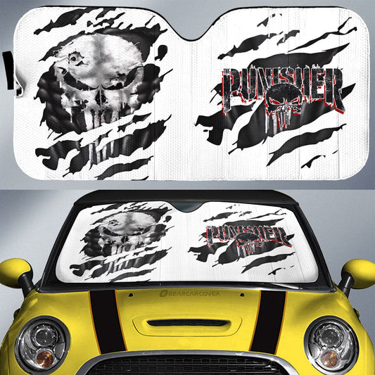 Punisher Car Sunshade Custom Uniform Car Accessories - Gearcarcover - 1