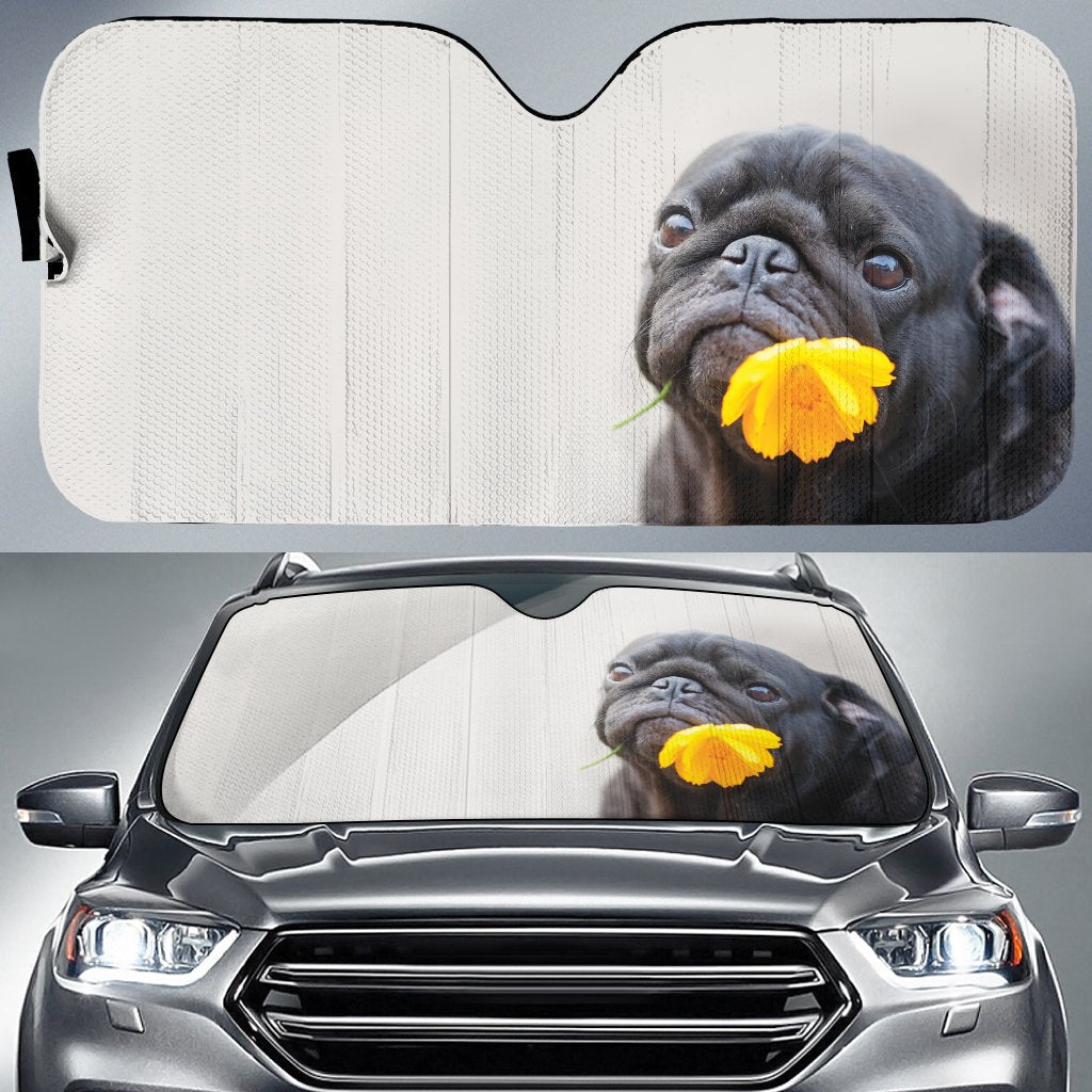 Puppy Pug Car Sunshade Custom Car Accessories - Gearcarcover - 1