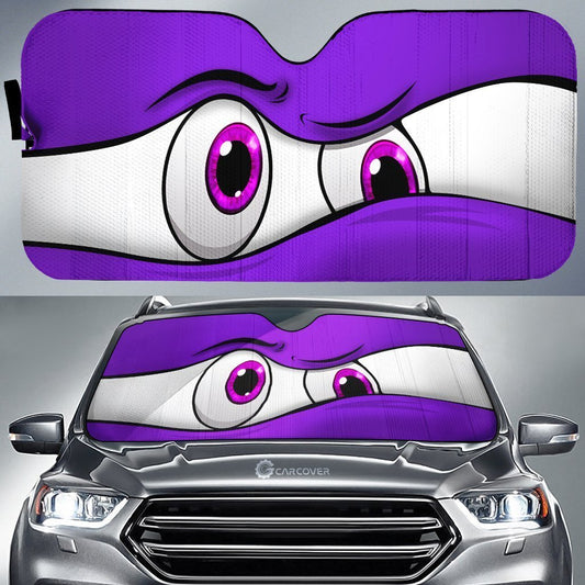 Purple Curious Car Eyes Sun Shade Custom Car Accessories Funny Gifts - Gearcarcover - 1