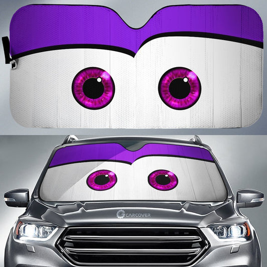 Purple Cute Car Eyes Sun Shade Custom Funny Car Accessories - Gearcarcover - 1