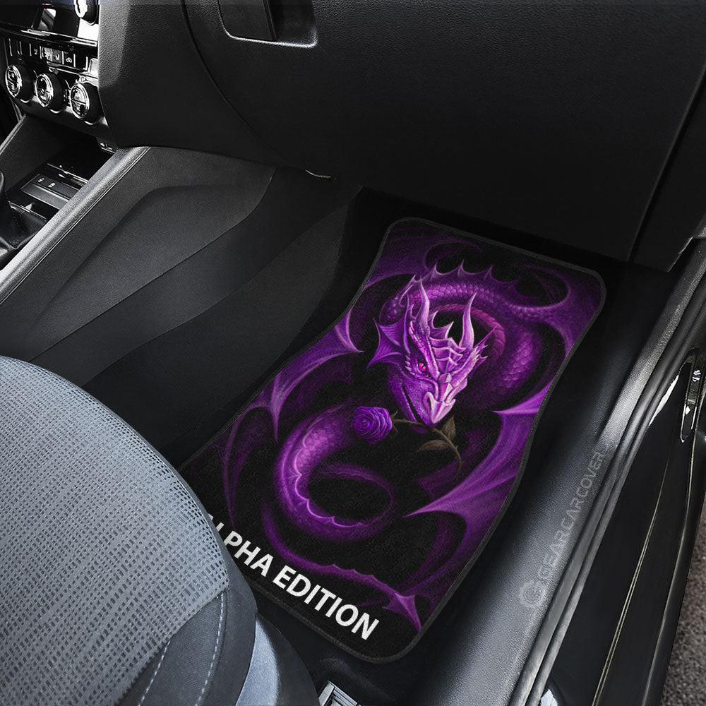 Purple Flying Dragon Car Floor Mats Custom Car Accessories - Gearcarcover - 3