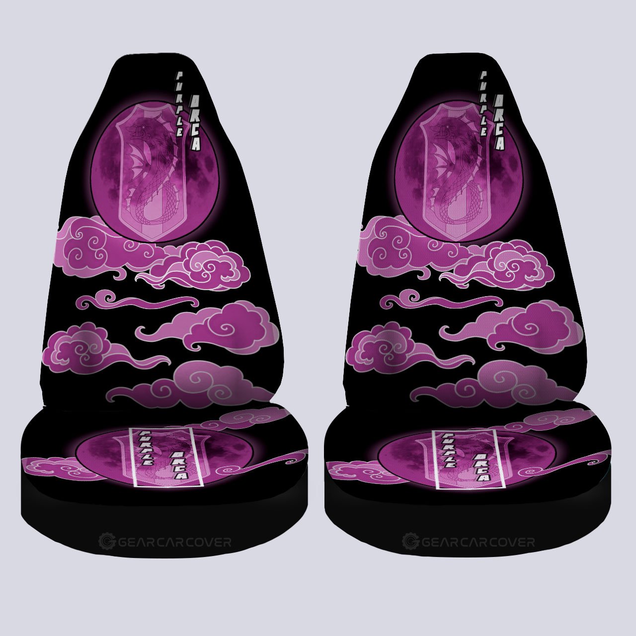 Purple Orca Car Seat Covers Custom Car Interior Accessories - Gearcarcover - 4