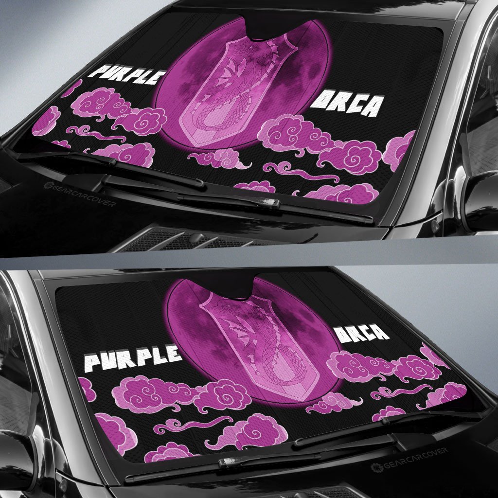 Purple Orca Car Sunshade Custom Car Accessories - Gearcarcover - 2