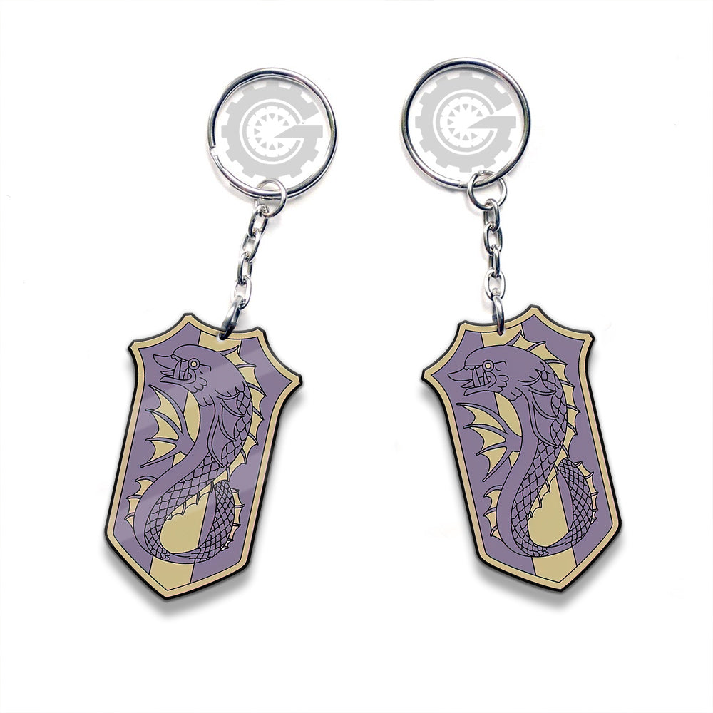 Purple Orca Keychain Custom Car Accessories - Gearcarcover - 3