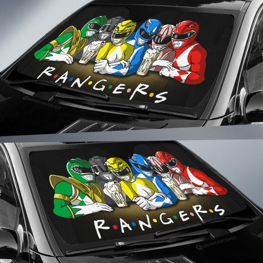 Rangers Mashup Car Sunshade Custom Car Accessories - Gearcarcover - 2