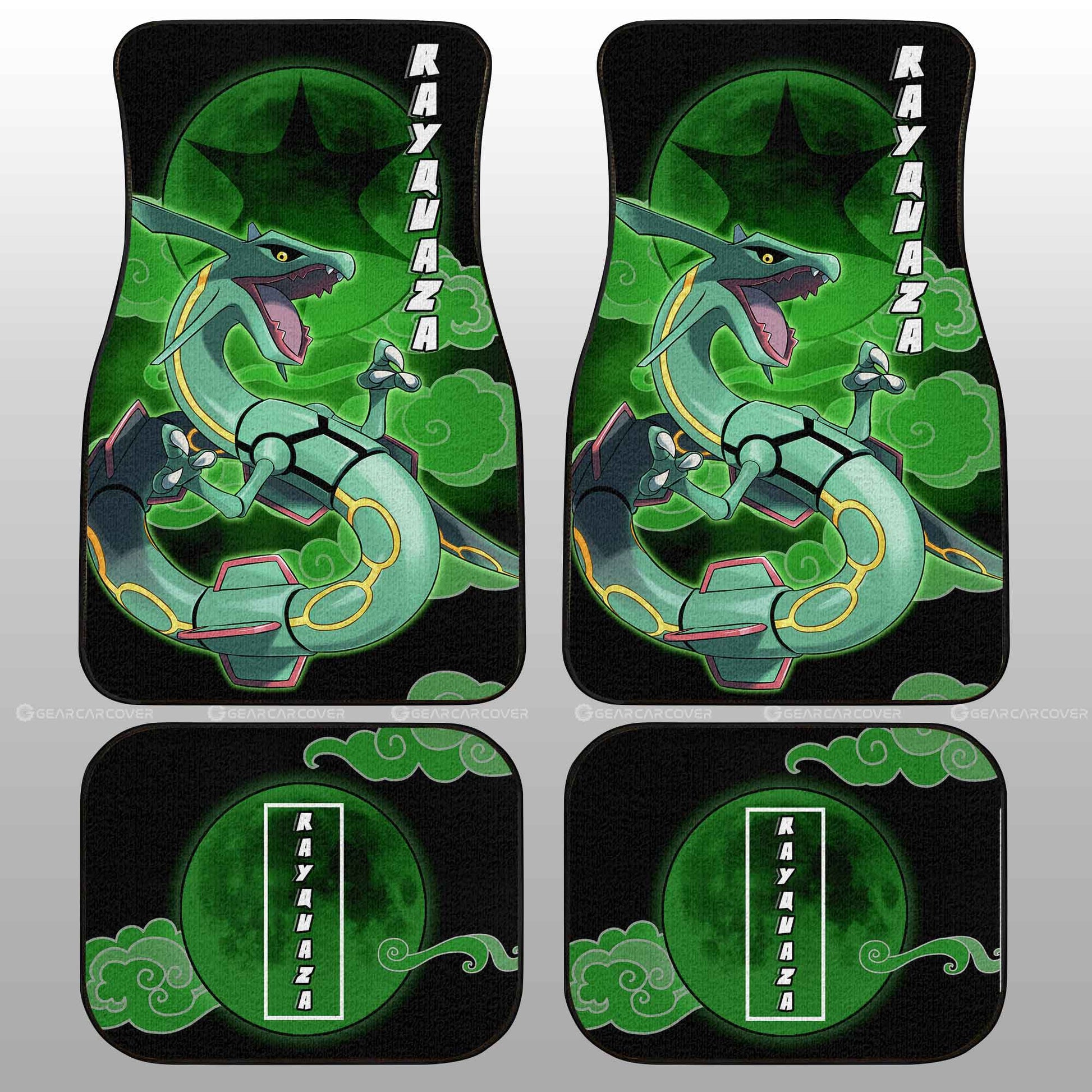 Rayquaza Car Floor Mats Custom Anime Car Accessories For Anime Fans - Gearcarcover - 2
