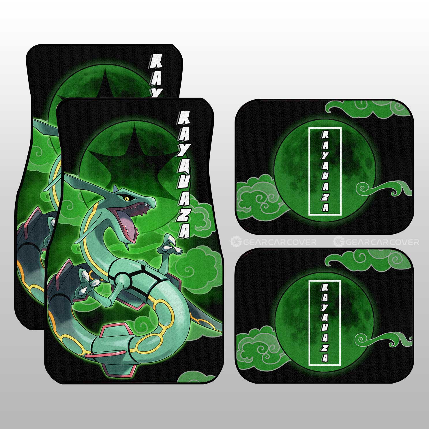 Rayquaza Car Floor Mats Custom Anime Car Accessories For Anime Fans - Gearcarcover - 1