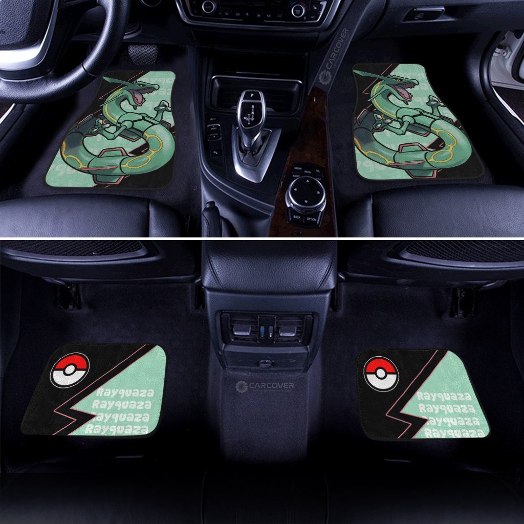 Rayquaza Car Floor Mats Custom Anime Car Interior Accessories - Gearcarcover - 2