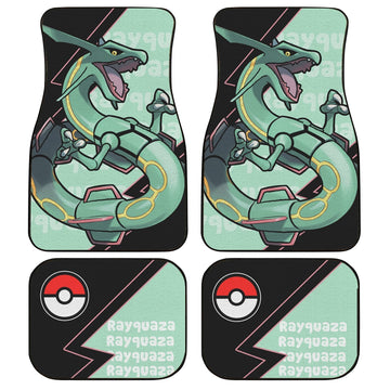 Rayquaza Car Floor Mats Custom Anime Car Interior Accessories - Gearcarcover - 1