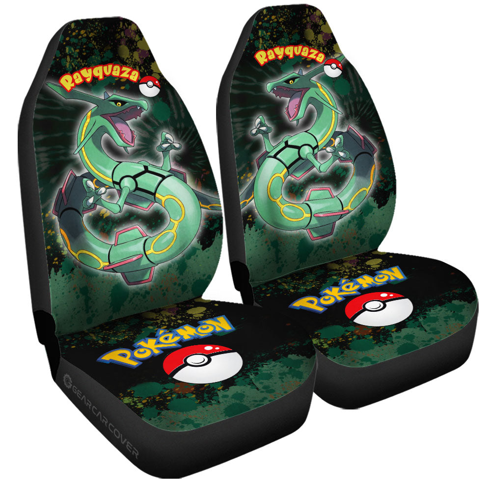 Rayquaza Car Seat Covers Custom Tie Dye Style Car Accessories - Gearcarcover - 3