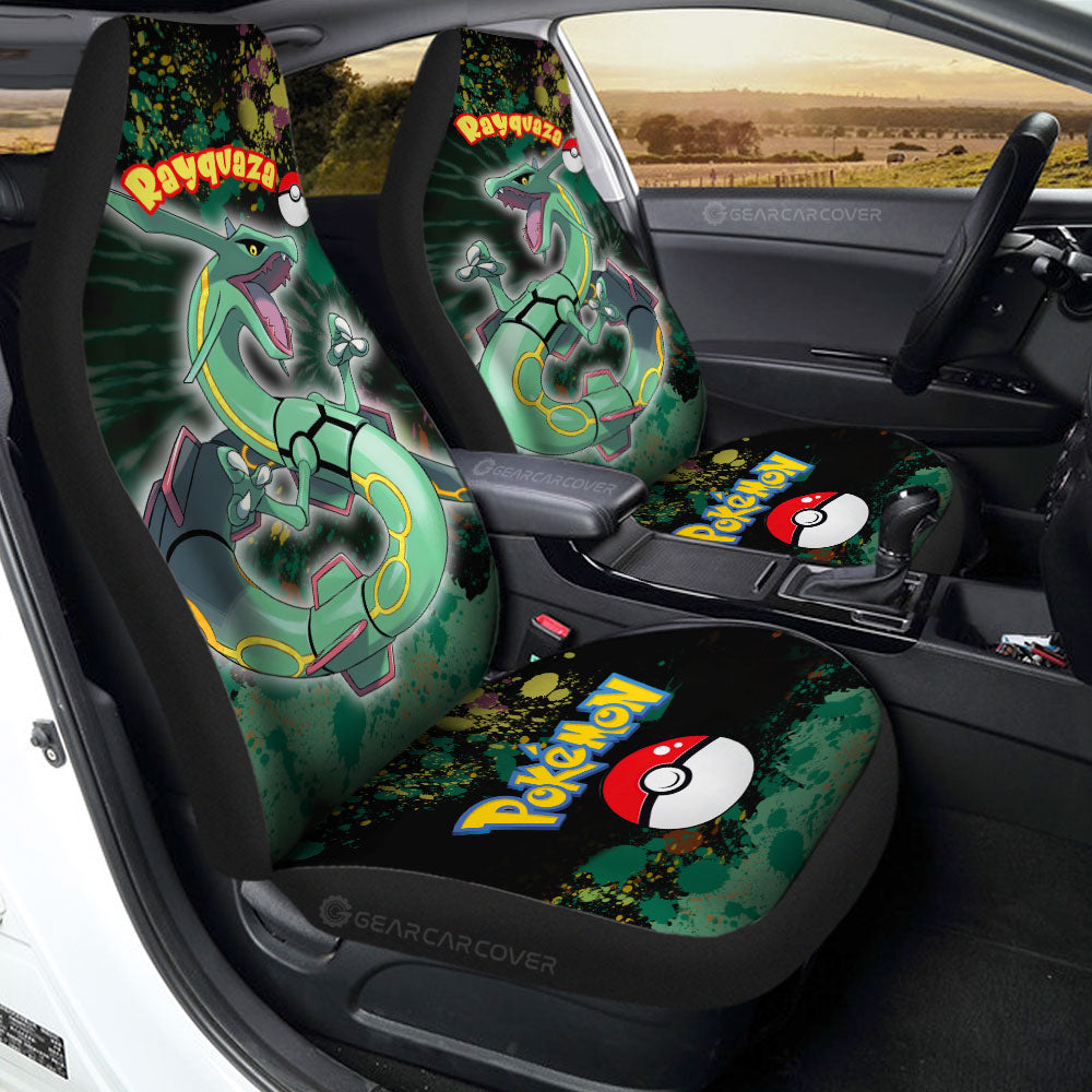 Rayquaza Car Seat Covers Custom Tie Dye Style Car Accessories - Gearcarcover - 1