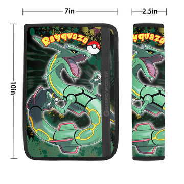 Rayquaza Seat Belt Covers Custom Tie Dye Style Anime Car Accessories - Gearcarcover - 1