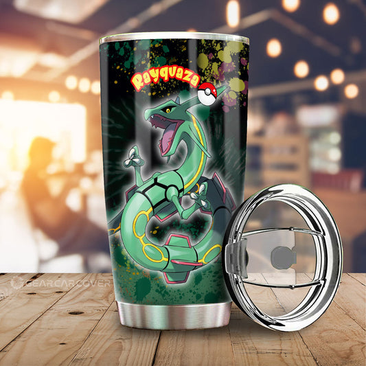 Rayquaza Tumbler Cup Custom Tie Dye Style Anime Car Accessories - Gearcarcover - 1