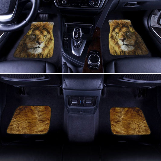 Real Cool Lion Car Floor Mats Custom Car Accessories Cool Gifts - Gearcarcover - 2